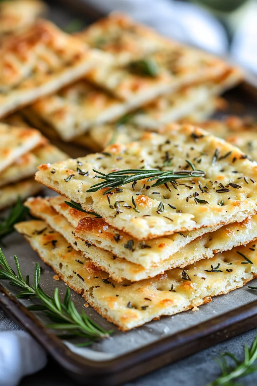 Galleta de Casa con Parmesano y Romero: Sabrosa y Fácil de Realizar