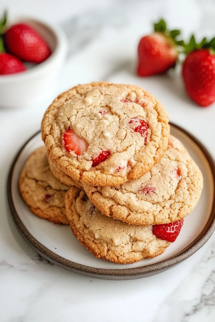 Galletas de pastel de fresa