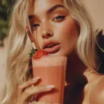 Batido de fresa para la piel de Erewhon de Hailey Bieber