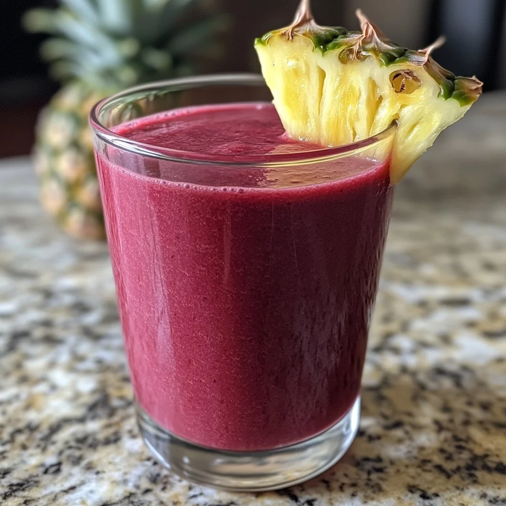Hibiscus Tea Pineapple Smoothie