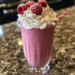 Batido de Cheesecake de Frambuesa Alto en Proteína