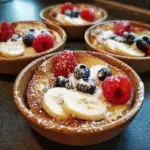 Individual Baked Protein Pancake Bowls
