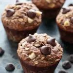 Muffins de Avena Banana y Cacaos
