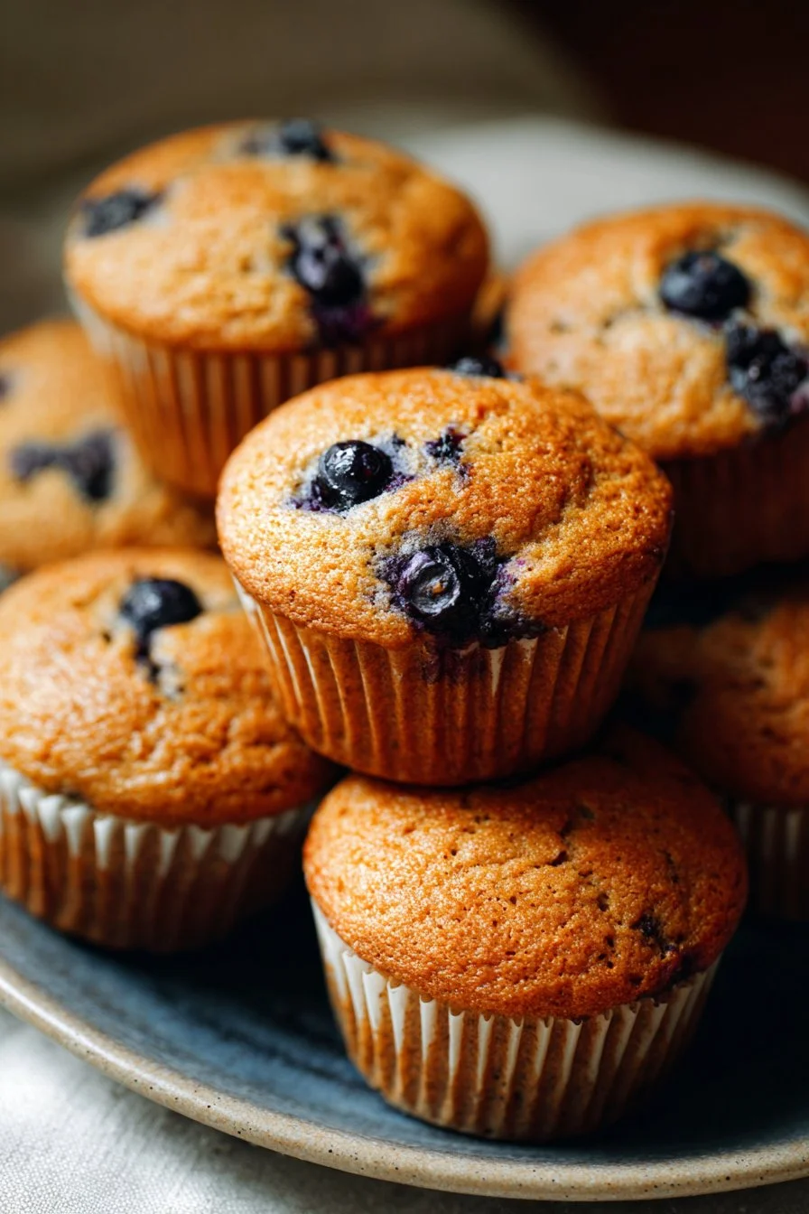Muffins de Proteína de Arándano