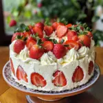 Pastel de Chiffon de Fresa