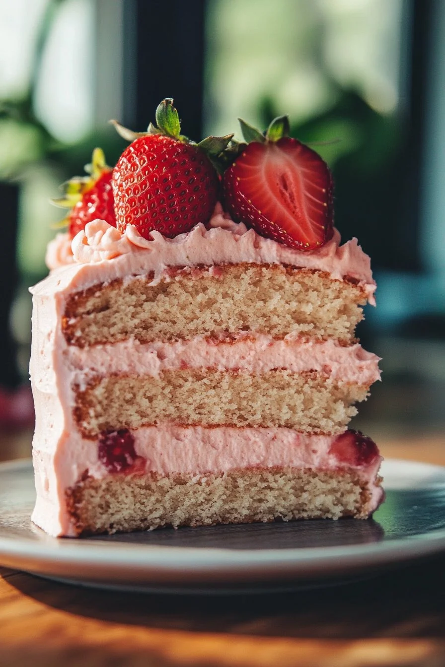 Pastel de Fresa Casero