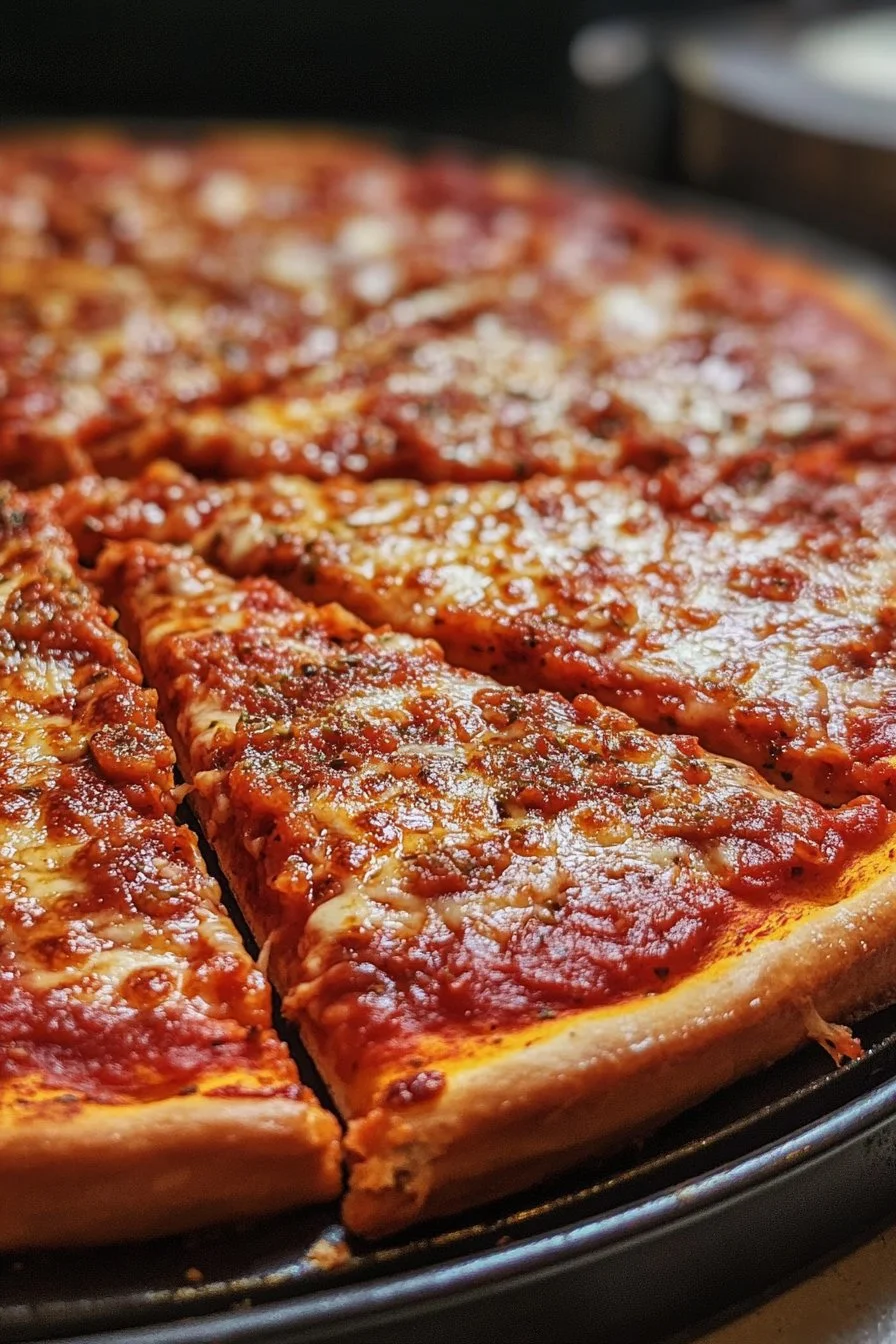 Pizza estilo Chicago casera