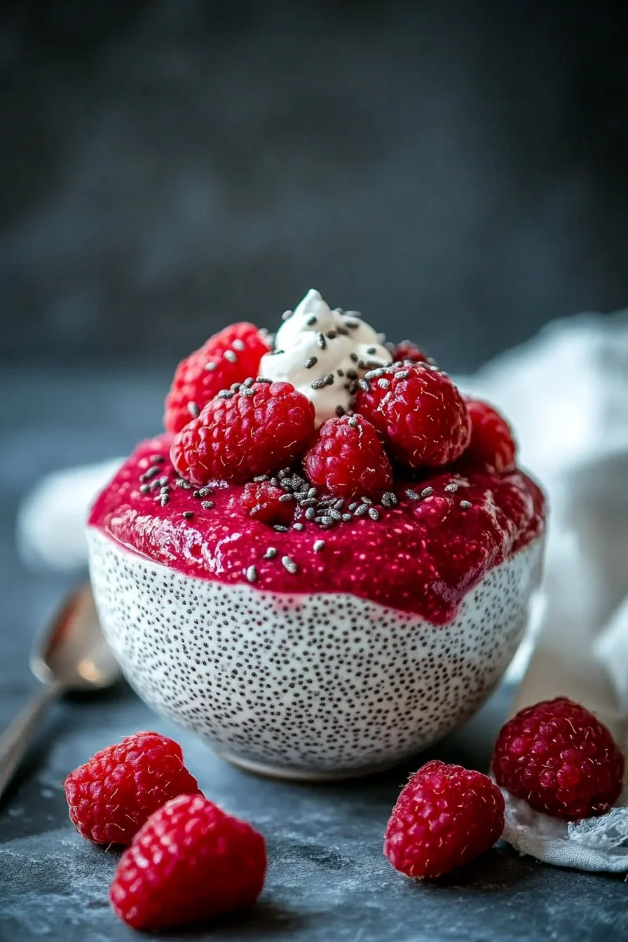 Raspberry Chia Pudding