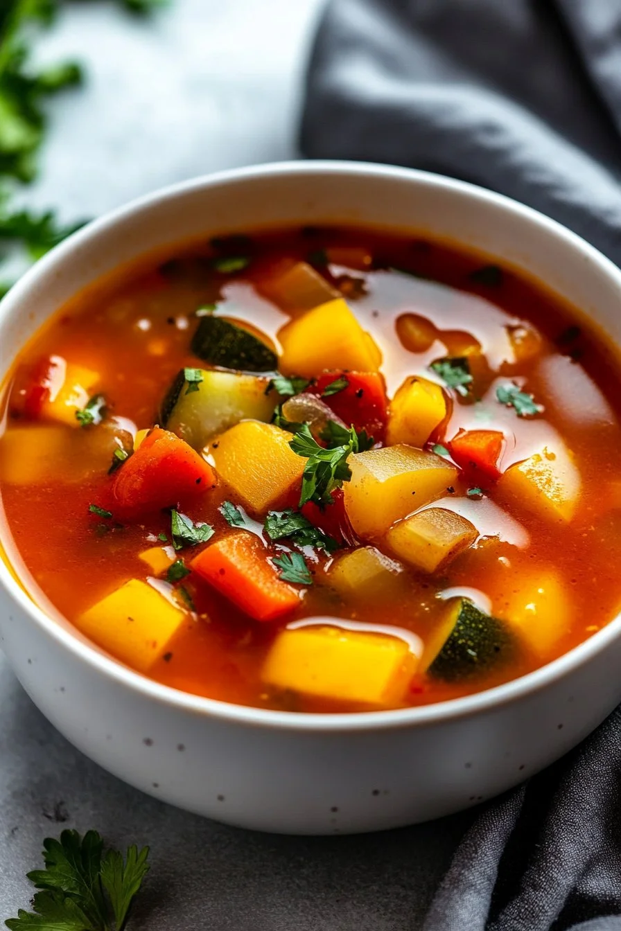 Receta de Sopa de Vegetales