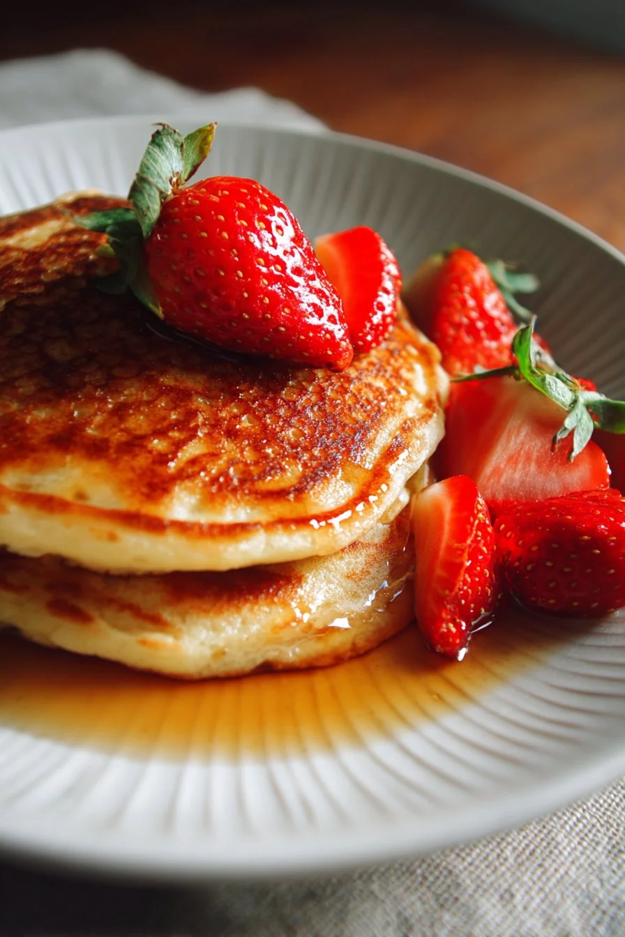 Receta rápida de pancakes altos en proteínas