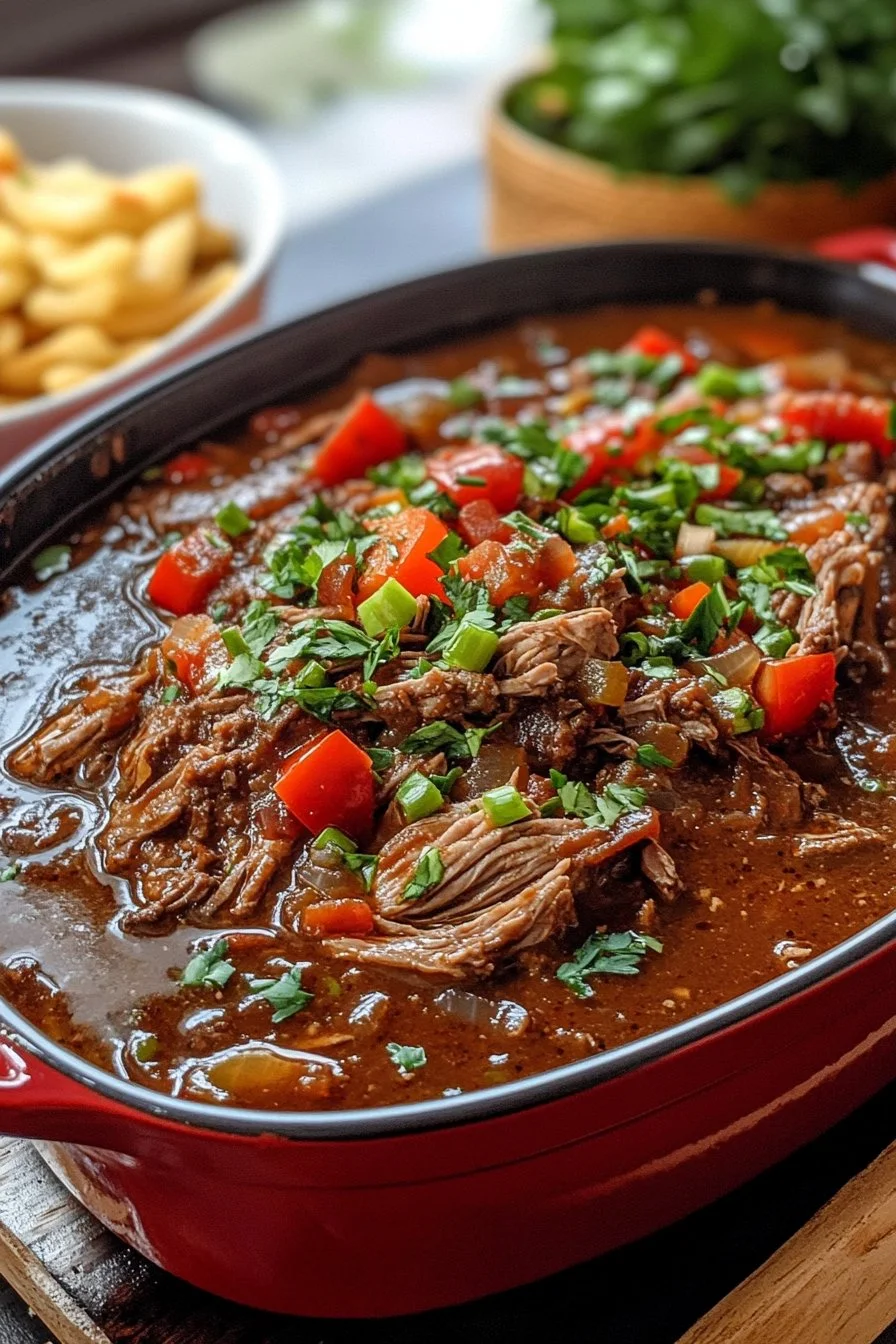 Ropa Vieja en Olla de Cocción Lenta