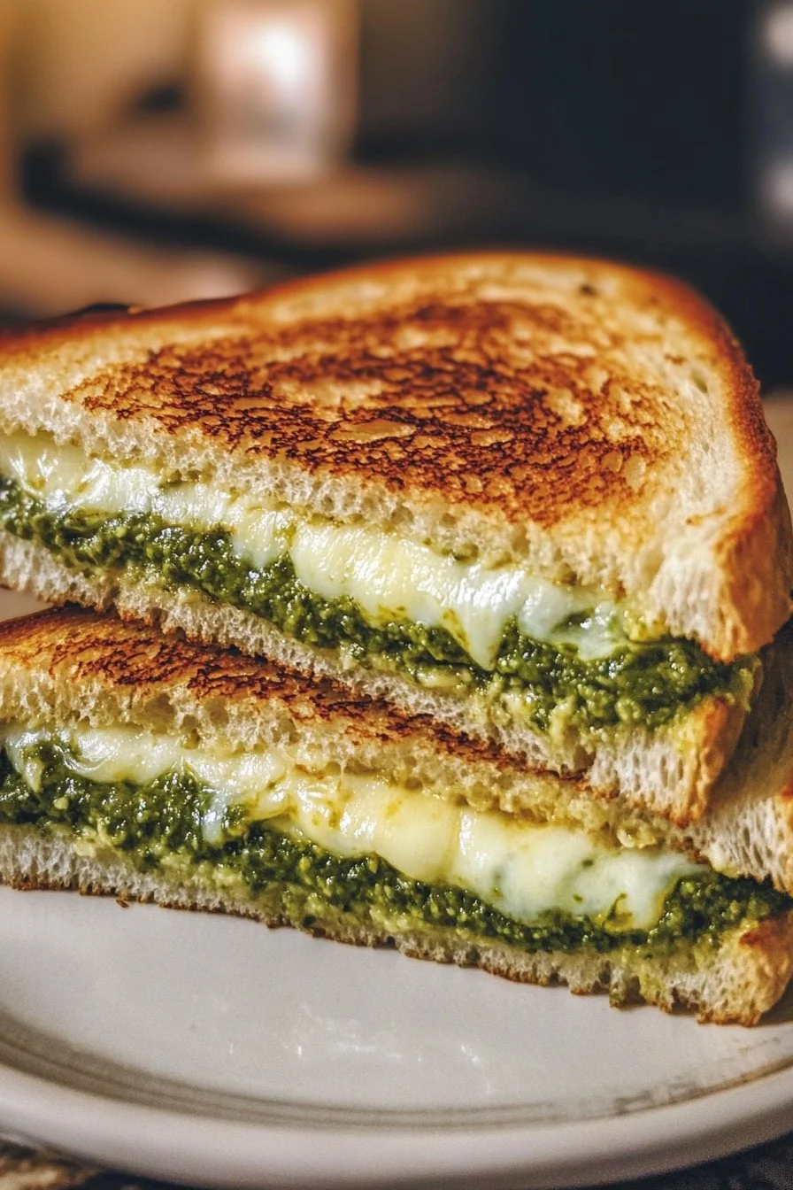 Sándwich de Queso a la Parrilla con Pesto