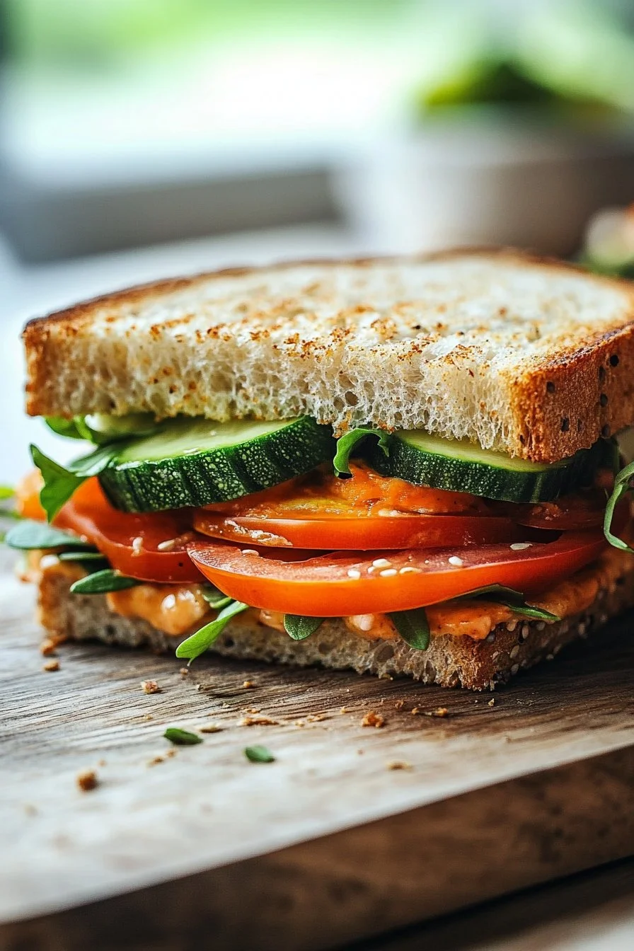 El Sándwich de Verduras Frescas de Laura