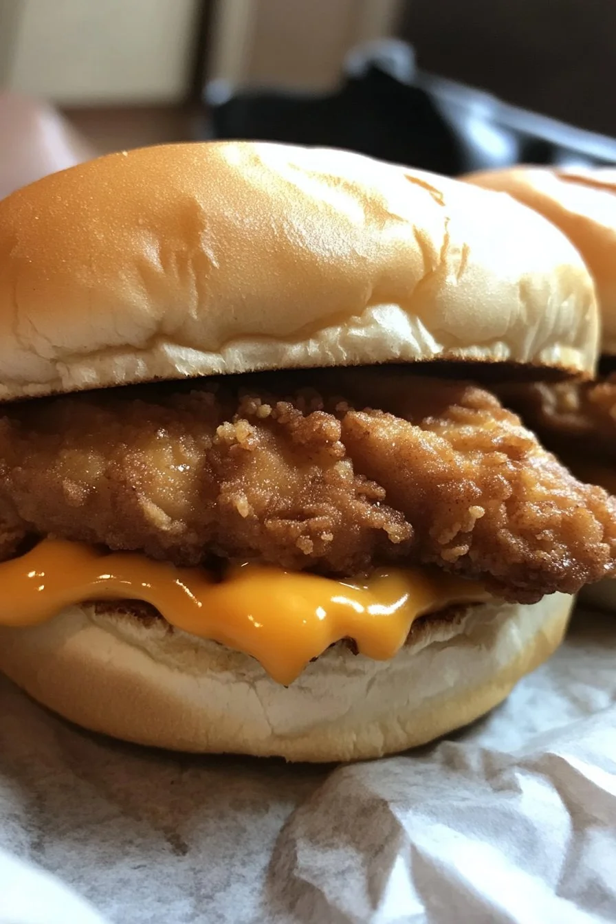 Sándwiches de pollo y queso