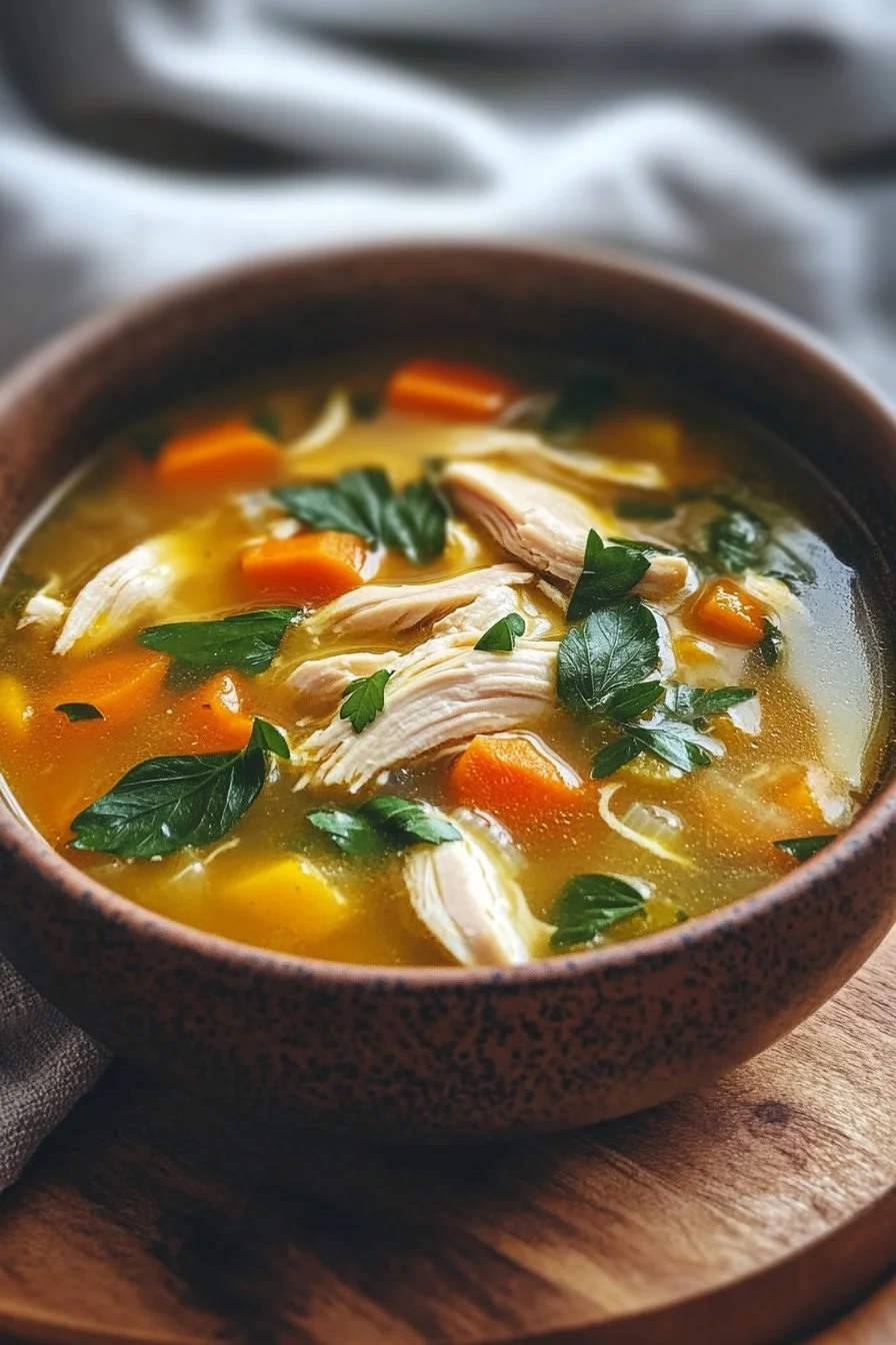 Receta de Sopa de Pollo Antiinflamatoria