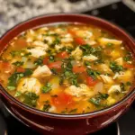 Sopa de Pollo Española para Sanar