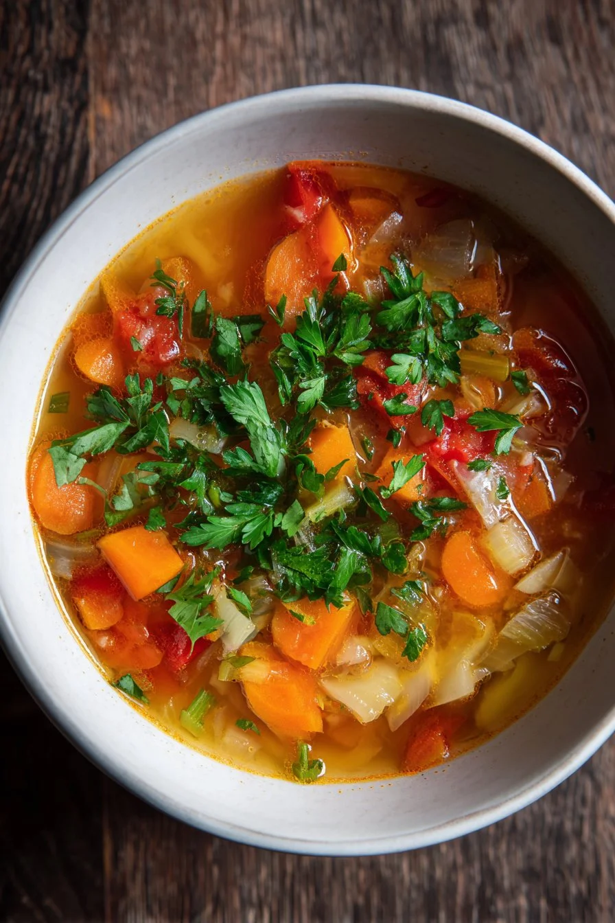 Sopa de verduras fácil