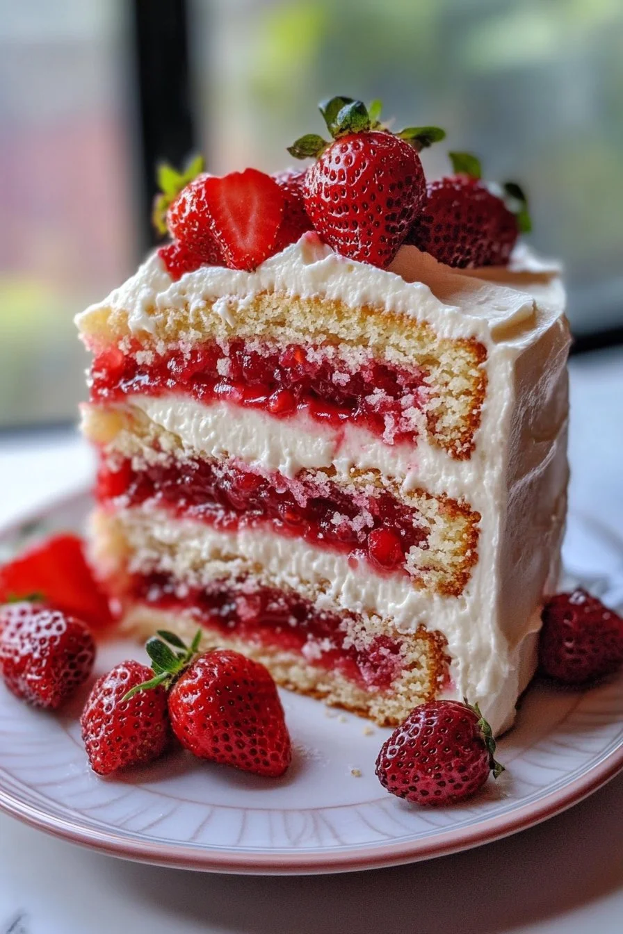 TARTA DE FRESA FÁCIL