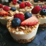 Tazas de Poder de Granola de Yogur Congelado