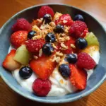 Tazón de batido de frutas en 5 minutos (con yogur griego)