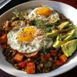 Tazón de Desayuno Salado de Lentejas