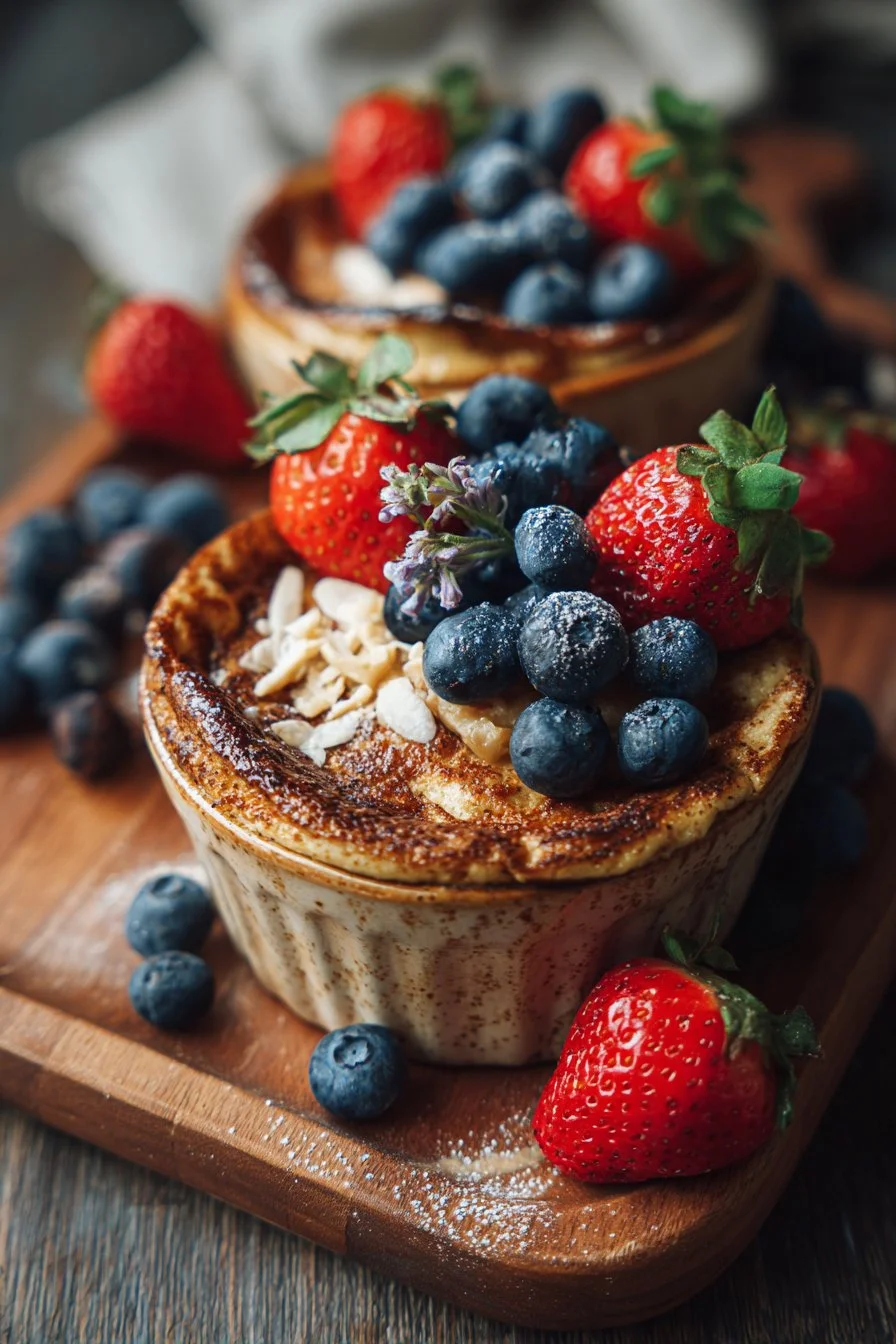Tazones de Pancakes de Proteína al Horno – Delicia Fácil y Rica en Proteínas