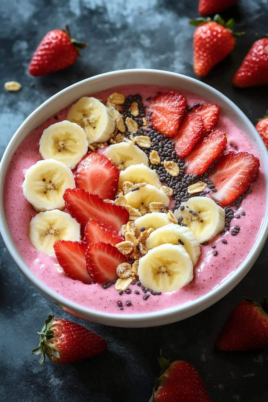 The Best Strawberry Banana Smoothie Bowl