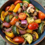 Verduras Salteadas Sabrosas del Mediterráneo