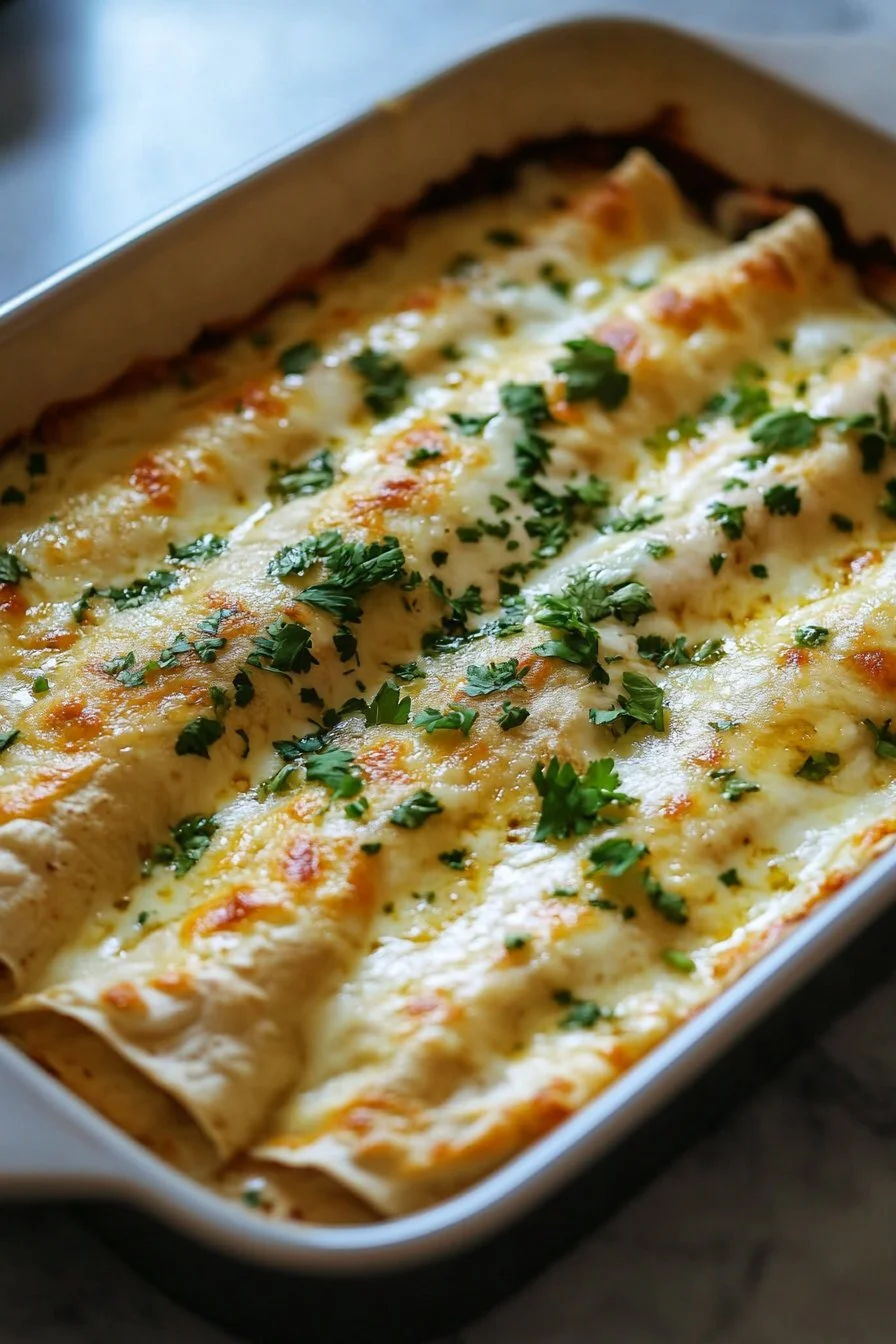 White Chicken Enchiladas