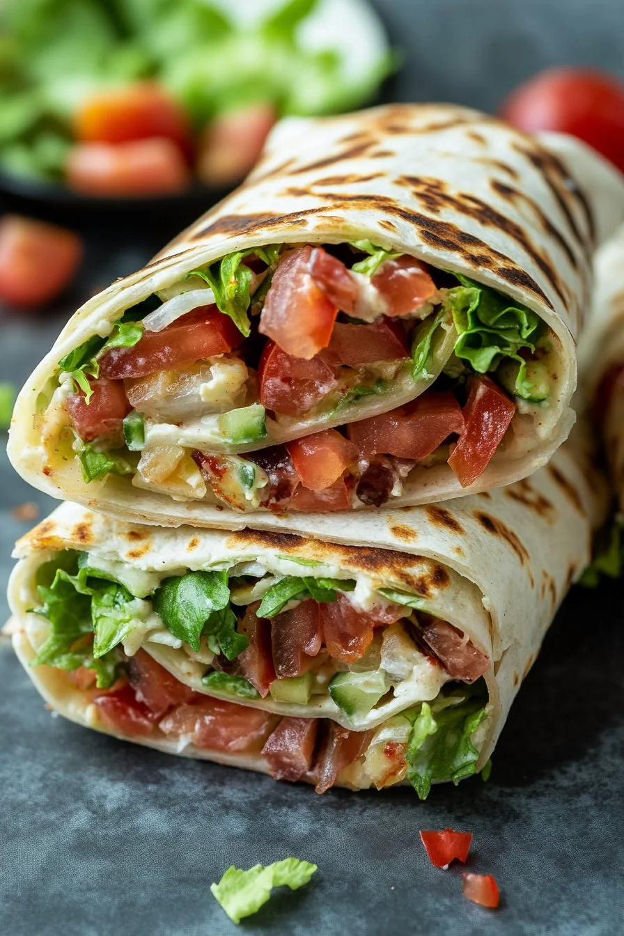 Wraps de BLT fáciles para preparar
