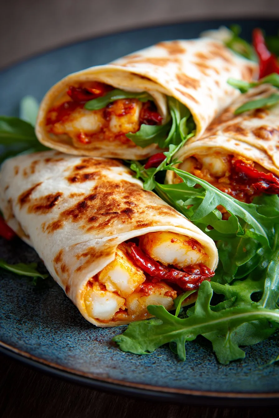 Wraps de Halloumi con Salsa Dulce de Chile