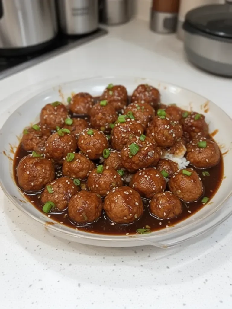 Albondigas Glaseadas Asiáticas