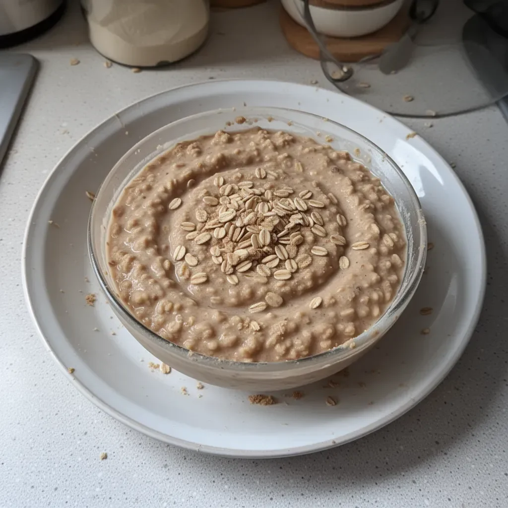 Avena nocturna que parece masa de galleta lista para disfrutar
