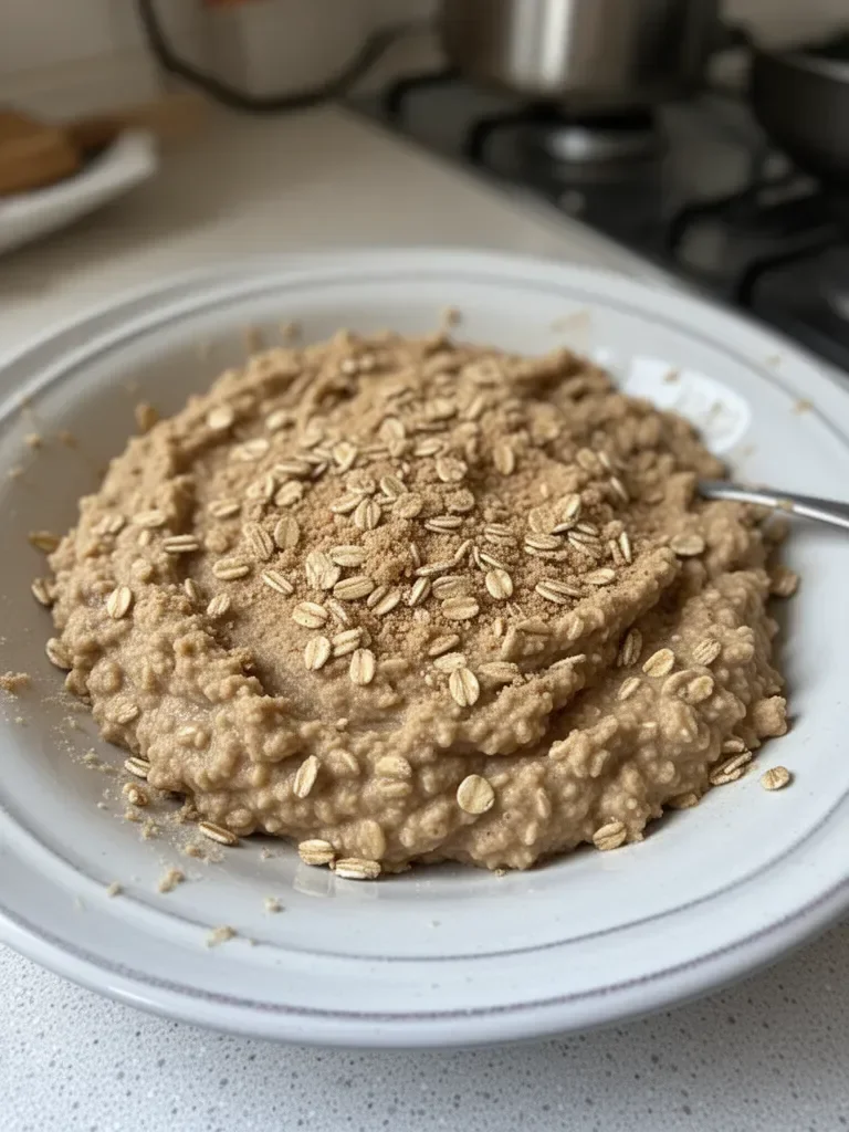Avena nocturna mezclada que sabe a masa de galleta