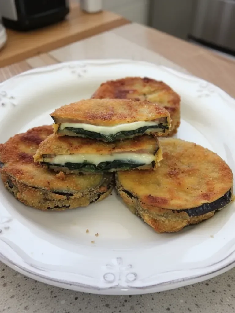 Berenjenas rellenas de jamón y queso