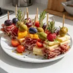 Brochetas de Charcutería Mini – Aperitivo para Fiesta Fácil Sin Cocinar