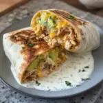 Burritos de Pollo, Aguacate y Aderezo Ranch