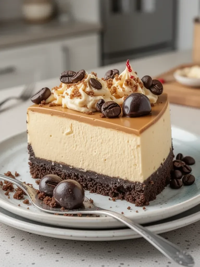 Cheesecake de Café Decadente: Una Dulce Porción de Felicidad
