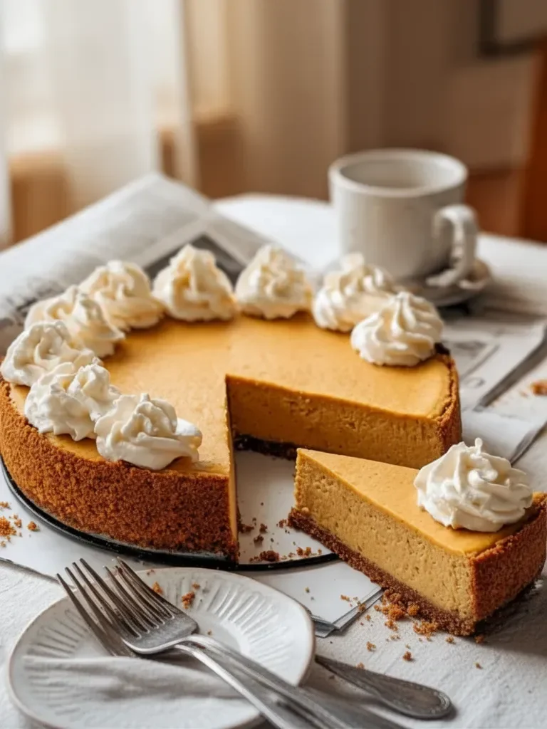 Receta de Cheescake de Calabaza de Ina Garten