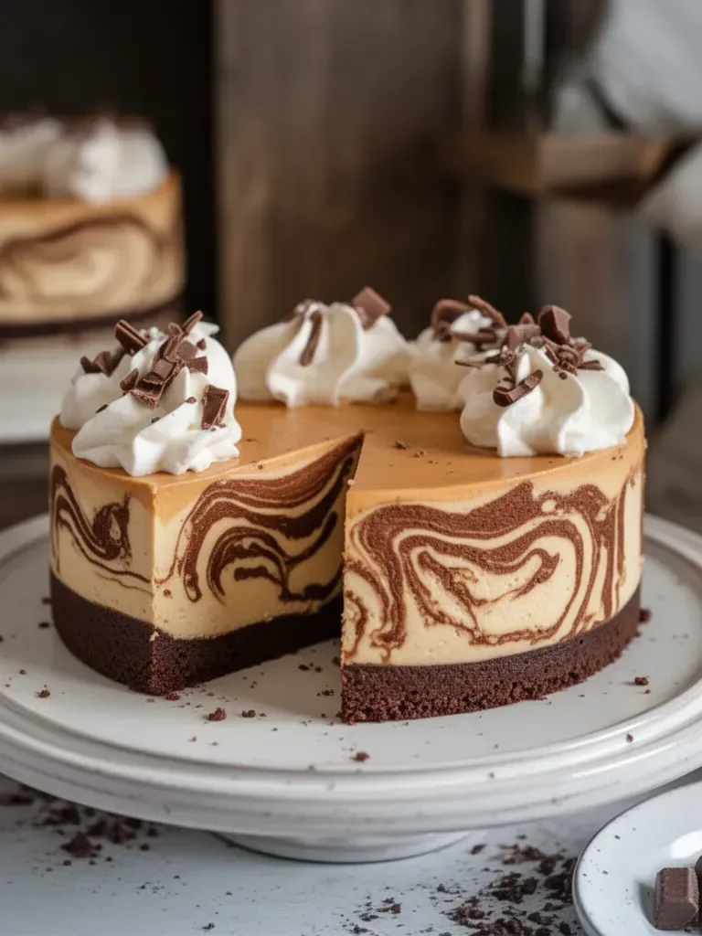 Cheesecake de Chocolate y Crema de Cacahuate