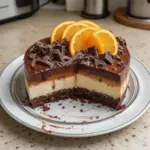 Cheesecake de chocolate y naranja