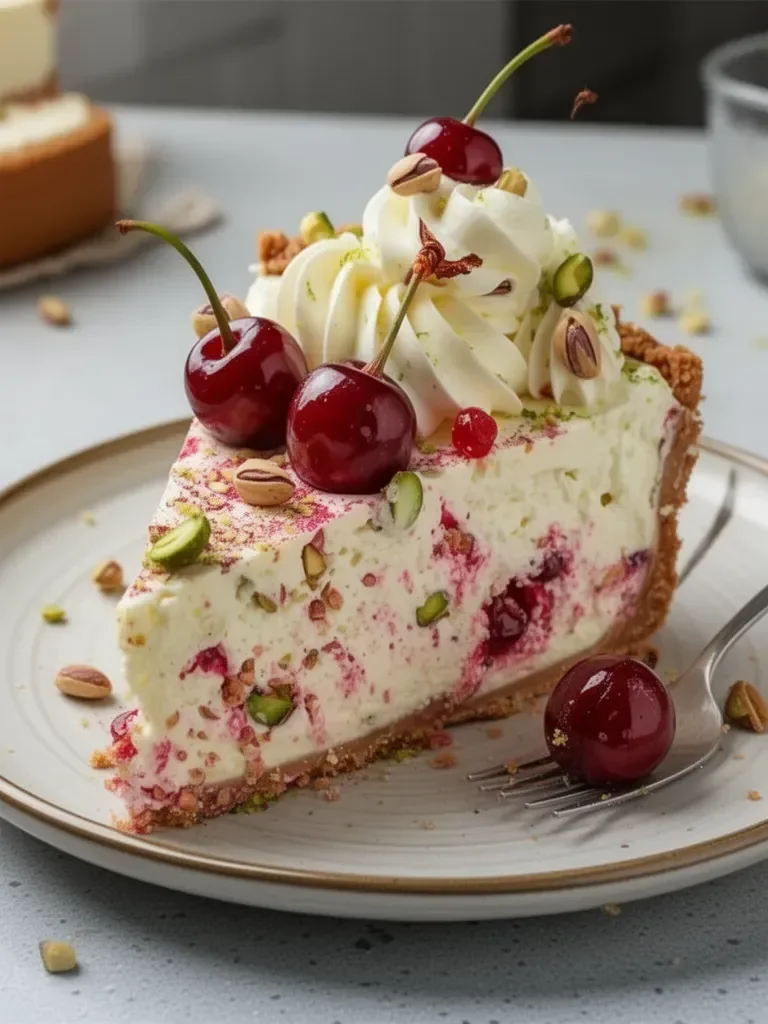 Receta de Cheesecake de Limón, Lima, Cereza y Pistacho | Postre Delicioso