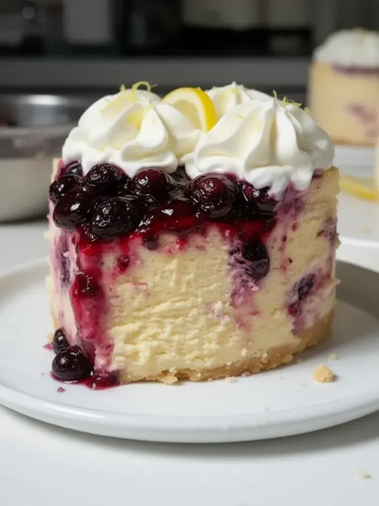 Cheesecake de Limón y Arándanos