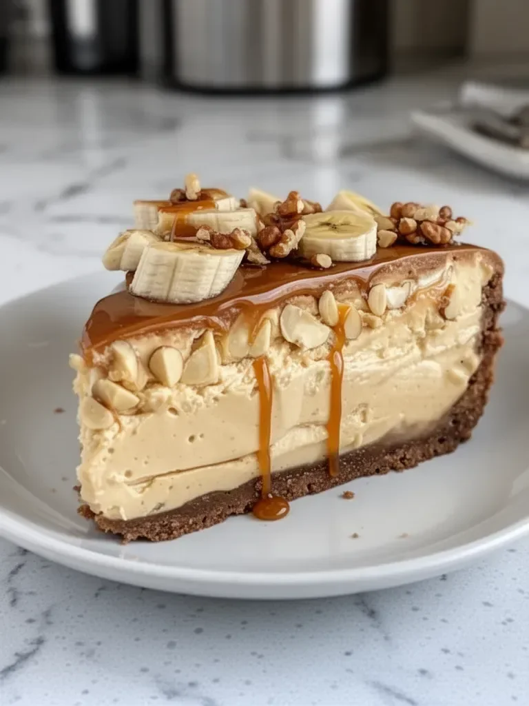 Receta de Cheesecake de Plátano, Caramelo y Nueces - Fácil y Delicioso
