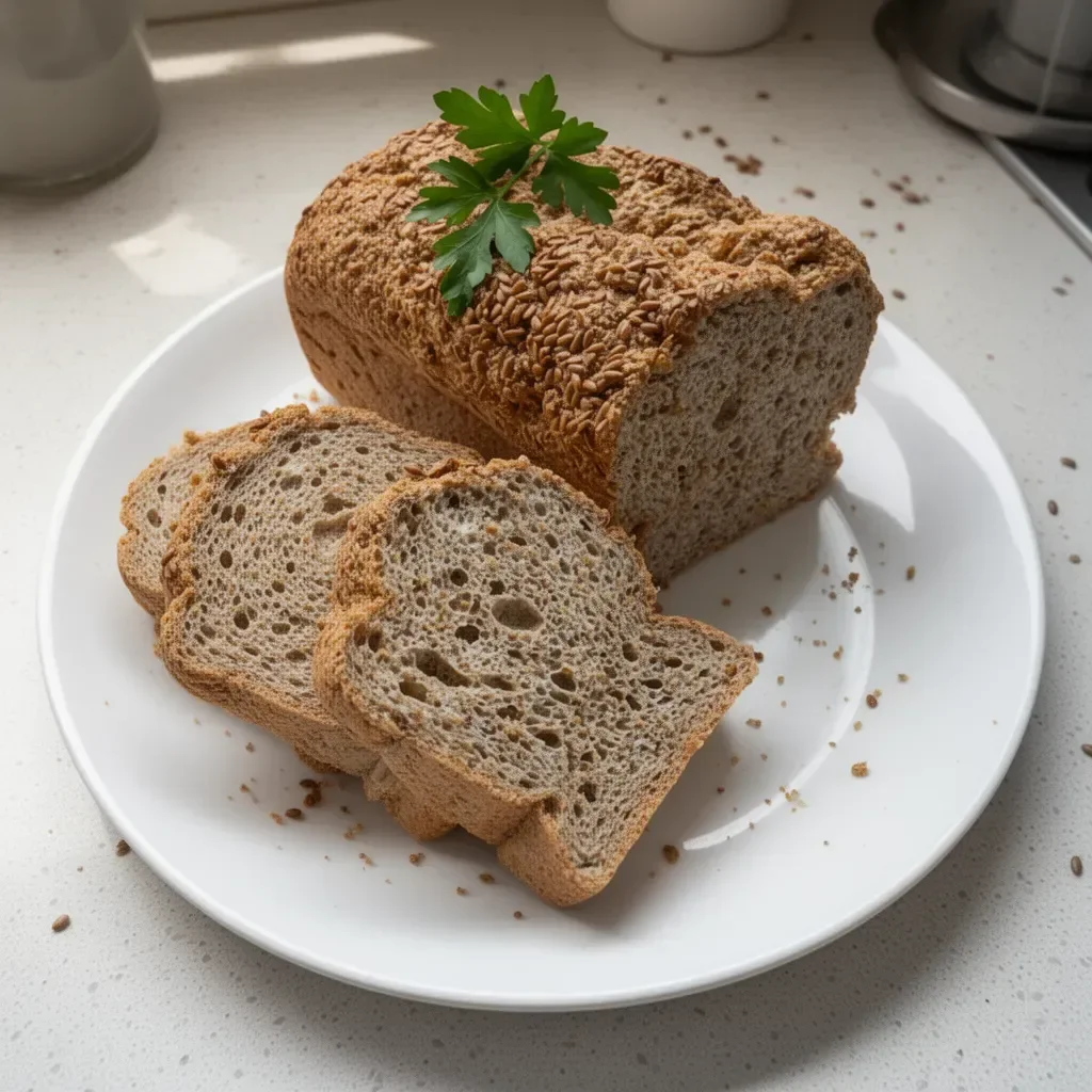 Receta de pan de lino sin harina ni fermentaciones