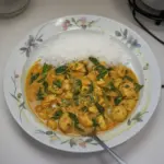 Curry de Pollo Tailandés con Coco en 30 Minutos