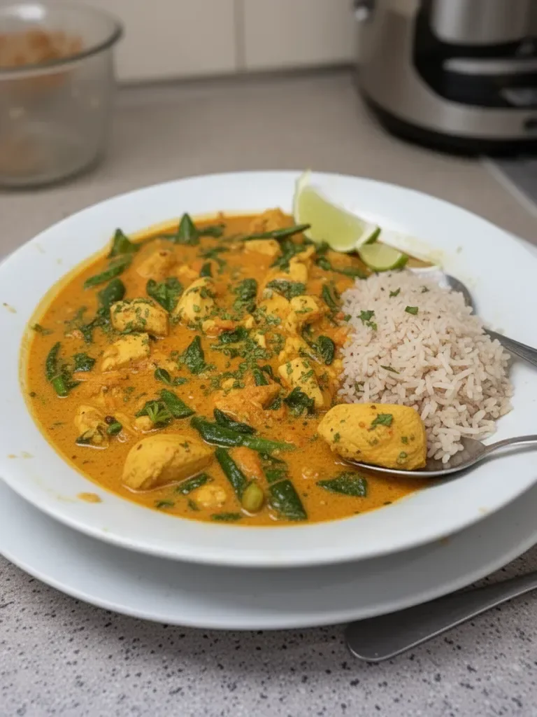 Receta de Curry de Pollo Tailandés con Coco en 30 Minutos