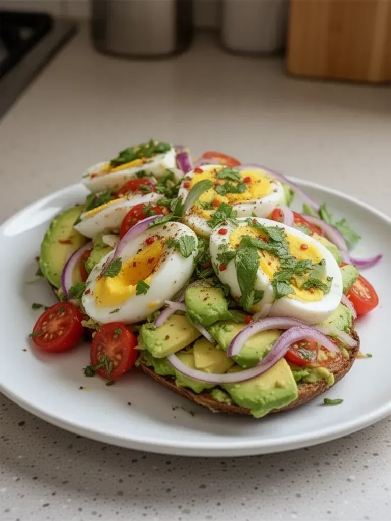 Ensalada de Aguacate y Huevo para Entrenar