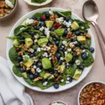 Ensalada de Espinacas y Arándanos en 20 Minutos