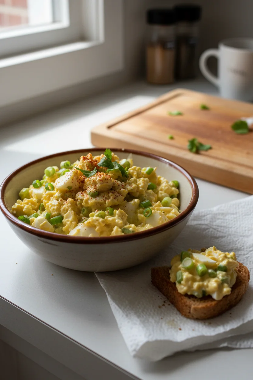 Ensalada de Huevo Fácil